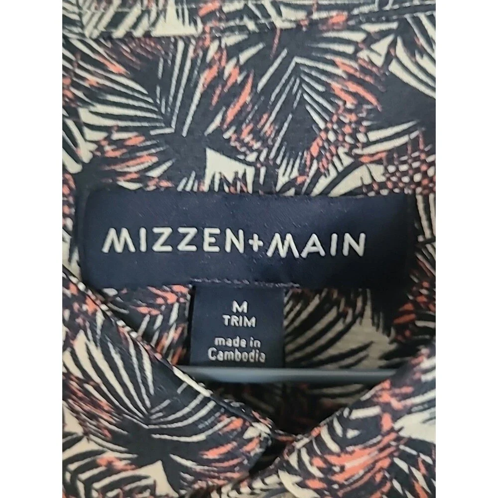 NWT Mizzen Main Halyard Performance Shirt Mens M Floral AOP Quick Dry Stretch